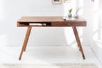 Design bureau RETRO 120cm Sheesham steenafwerking Design, Ophalen of Verzenden, Nieuw