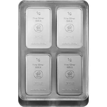 50 gram Heimerle Meule Unitybox 50 x 1 gram Zilverbaar, Verzenden, Zilver