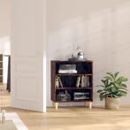 vidaXL Dressoir 57x35x70 cm bewerkt hout gerookt, Verzenden, Nieuw, 50 tot 100 cm, 25 tot 50 cm
