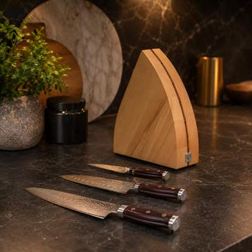 Yaxell Super Gou Messenset – 6-delig – Beukenhouten Mess, Ophalen of Verzenden, Nieuw, Hout