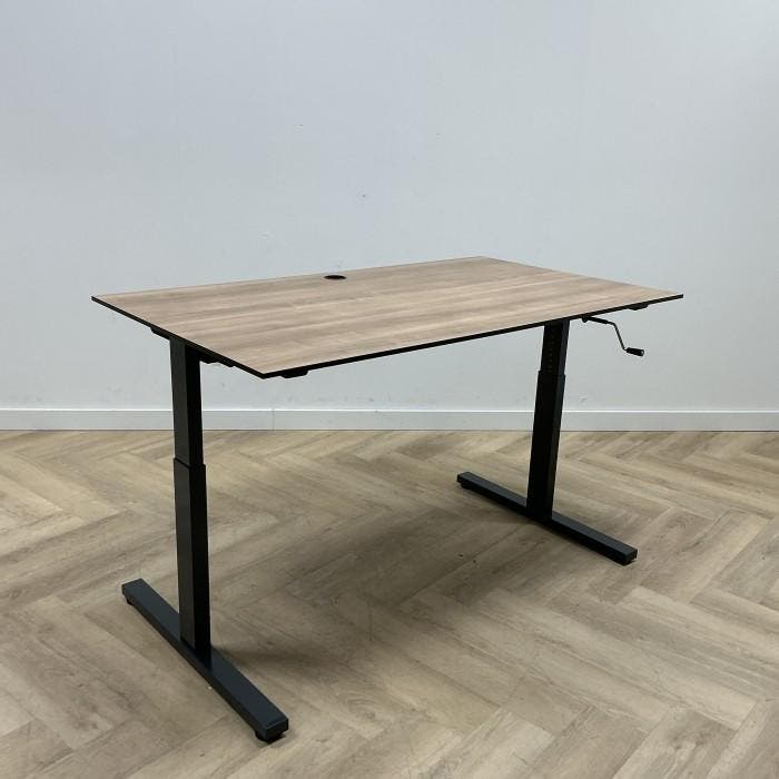 Eromes  slingerbureau 140x80 cm, havanna - antraciet, Huis en Inrichting, Bureaus, Gebruikt, Ophalen of Verzenden