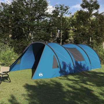 vidaXL Tunnel Tent 5-Person 5-persoons Blauw en Grijs, Verzenden, Nieuw, Tot en met 2