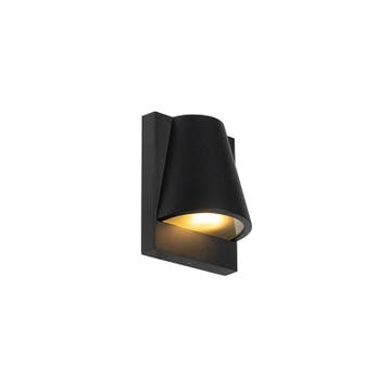 Industriële buiten wandlamp zwart IP44 - Femke, Verzenden, Nieuw, Aluminium