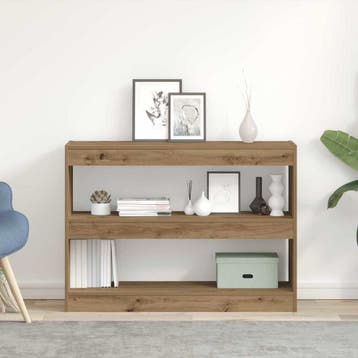 vidaXL Boekenkast 2-laags 100 x 30 x 72 cm Bewerkt hout, Minder dan 50 cm, Verzenden, Nieuw, Minder dan 100 cm