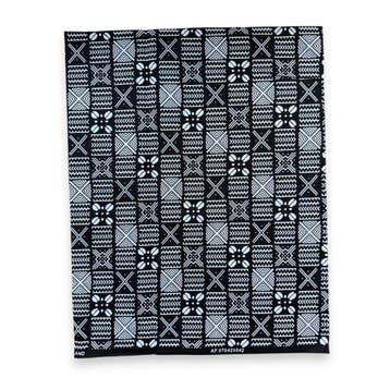 Fat Quarter Afrikaanse Wax Print Stof - Zwart Wit FTQ 8719 -, Ophalen of Verzenden, Nieuw