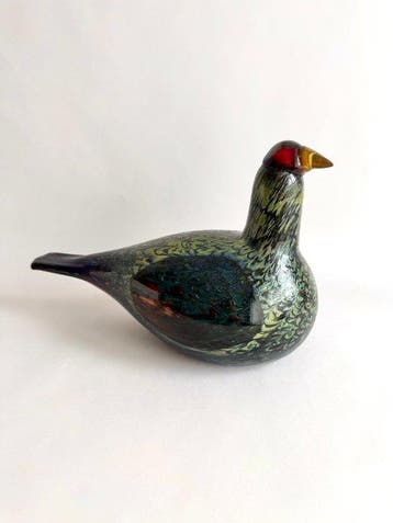 Iittala - Oiva Toikka - sculptuur, Metso - 20 cm - Glas -