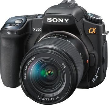 Sony Alpha DSLR-A350 Spiegelreflexcamera + DT 18-70mm f/3.5-, Audio, Tv en Foto, Fotocamera's Digitaal, Verzenden, Zo goed als nieuw
