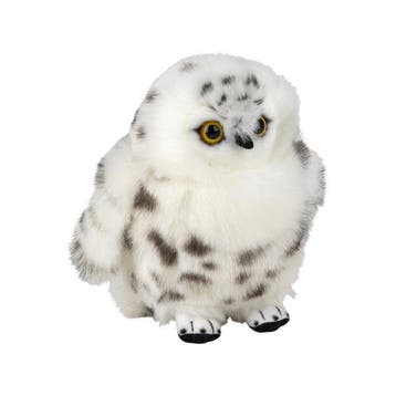 Nature Planet sneeuwuil knuffel - pluche - 18 cm - vogel, Verzenden, Nieuw