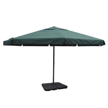 vidaXL Parasol met draagbare voet aluminium (groen), Tuin en Terras, Verzenden, Nieuw, 3 tot 4 meter
