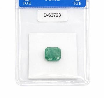 Zonder minimumprijs - 1 pcs Groen, Blauw Smaragd - 1.86 ct -, Nieuw
