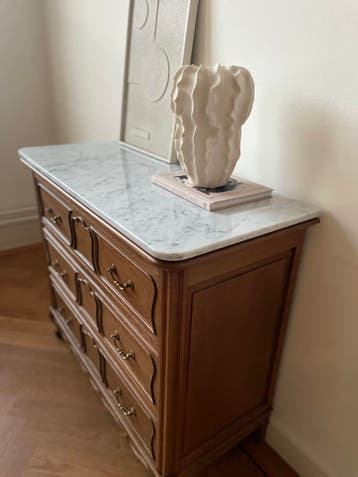 Vintage meubels op aanvraag (optioneel met marmer), Modern vintage new vintage , 100 tot 150 cm, Verzenden, Nieuw