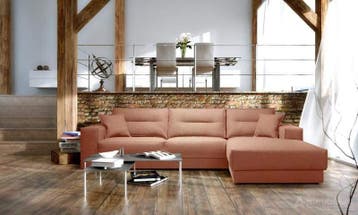 Loungebank Venray - loungebanken - Taupe, Nieuw, 150 cm of meer, Stof, 250 tot 300 cm