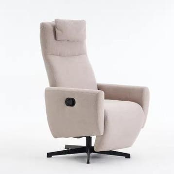 Draaibare Loungestoel met Verstelbare Rugleuning en Voetsteu, Verzenden, Nieuw