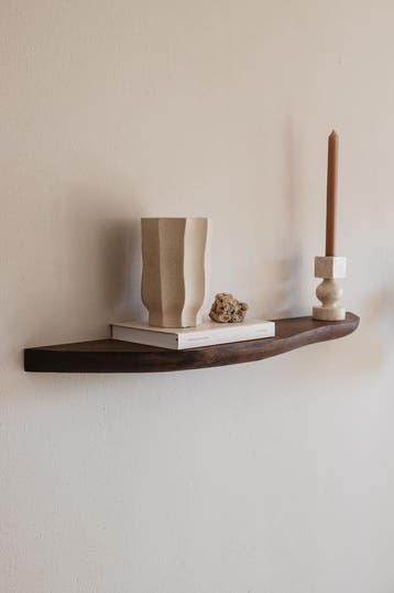 Organische wandplank eiken hout 90 cm - Japandi - 4 cm dik!, Ophalen of Verzenden, Nieuw