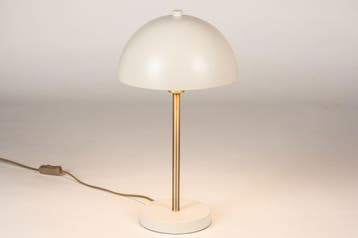 Rietveld Tafellampen - Grijs, Creme, Goud - Metaal, Verzenden, Nieuw