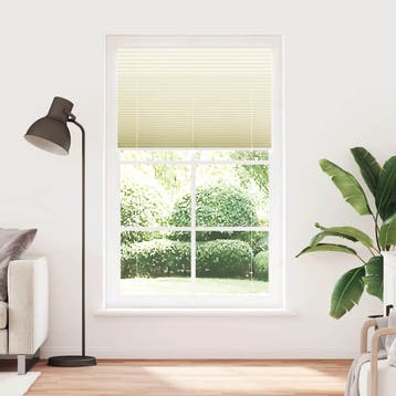 vidaXL Plissé rolgordijn 115x200cm stofbreedte 114,4cm, Verzenden, Nieuw, Crème