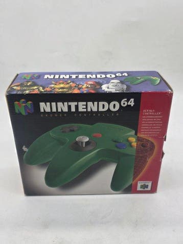 Nintendo - Nintendo 64 - RARE OLD STOCK - N64 Official Green, Spelcomputers en Games, Nieuw