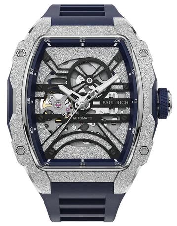 Paul Rich Astro Skeleton Lunar Silver FAS21 automatisch, Overige merken, Staal, Verzenden, Polshorloge