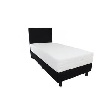 Boxspring Bjorn + pocketvering matras, Ophalen of Verzenden, Nieuw, Zilver