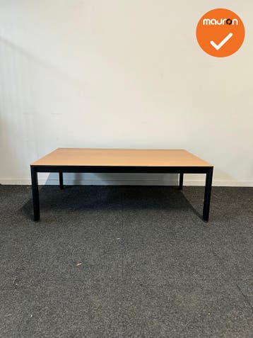 Ahrend salontafel - 120x80x40 - Zwart onderstel - beuken..., Vergader- of Presentatieruimte, Ophalen of Verzenden, Gebruikt, Tafel