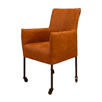 Eetkamerstoelen Marieke met wielen en hoge showroomkorting, Minder dan 50 cm, Verzenden, Minder dan 75 cm, Nieuw