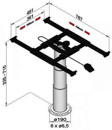 Ilse Lifttafelpoot Draai- & Schuifbaar 5993 SS8, Ophalen of Verzenden, Nieuw