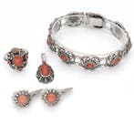 Zonder minimumprijs - 3-delige sieradenset o.a. G.J. van den, Sieraden, Tassen en Uiterlijk, Antieke sieraden