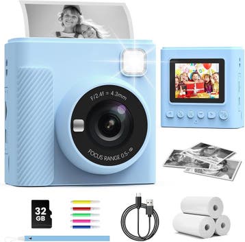 TIATUA Kinder Camera HD | 3 rollen papier | Tweedekansje, Ophalen of Verzenden, Zo goed als nieuw, Elektronica, Met geluid