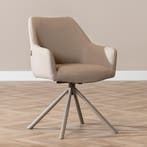 50% Korting: Scandinavische eetkamerstoel Ida draaibaar, Ophalen, Zo goed als nieuw, Scandinavisch, Modern, Stof