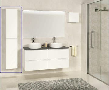 SEPHIA kolomkast 140x30x25 mat-wit, Huis en Inrichting, Verzenden, Nieuw