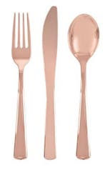 18 stuks rose gouden bestek assorti, Ophalen of Verzenden, Nieuw
