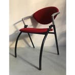 (MDK-106713) Vepa Alpine vergaderstoel gestoffeerd rood, Huis en Inrichting, Stoelen, Ophalen of Verzenden, Gebruikt, Rood