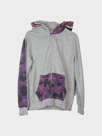A Bathing Ape Hoodie Heren maat  Grijs, Overige maten, Ophalen of Verzenden, Zo goed als nieuw, Grijs