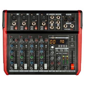 Proel PLAYMIX8 8-kanaals Mengpaneel met DSP, USB en, Muziek en Instrumenten, Ophalen of Verzenden, Nieuw