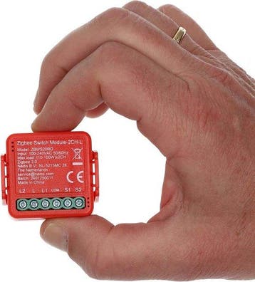 Zigbee Schakelaar inbouw - Dubbele schakelaar  - Inc. App -, Verzenden, Zo goed als nieuw
