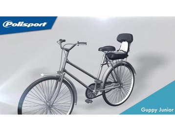 Polisport Guppy Junior CFS - Fietsstoeltje Achter -, Verzenden, Zo goed als nieuw, Polisport