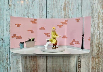 Beeldje - Diorama Moulinsart - Coffret scène Tintin boîte, Nieuw