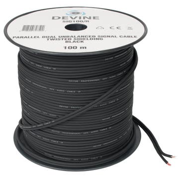 Devine SIG100/R audiokabel, 2x 0.16 mm², ø 8 mm, 100 m, Verzenden, Nieuw