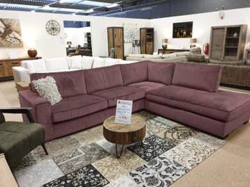 Hoekbank Follega - hoekbanken - Roze, Nieuw, 150 cm of meer, Stof, 250 tot 300 cm