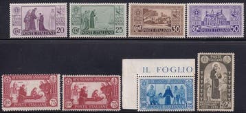 Koninkrijk Italië 1931 - Volledige serie met de 75 c. D.11, Gestempeld