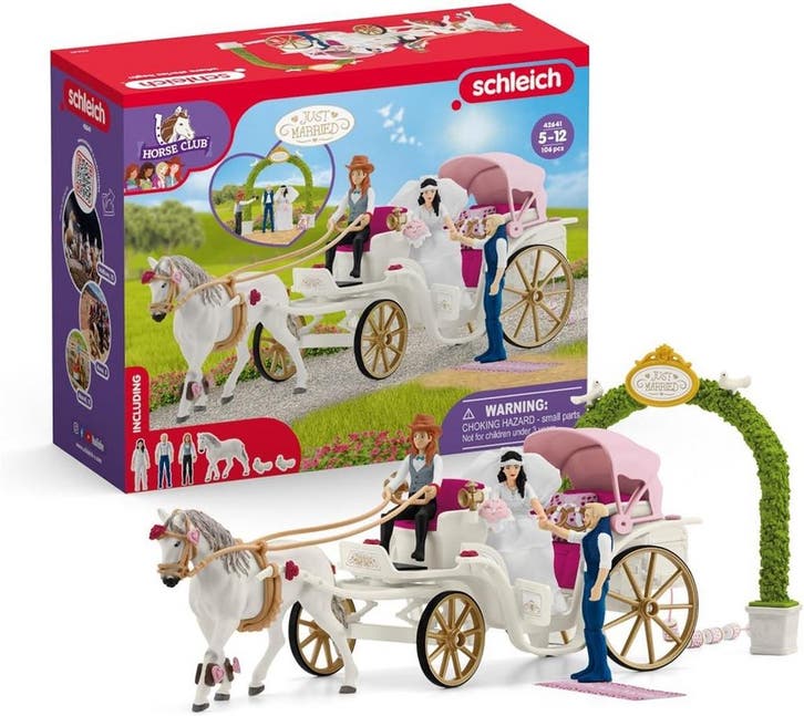 Schleich HORSE CLUB Trouwkoets 42641, Kinderen en Baby's, Speelgoed | Overig, Verzenden