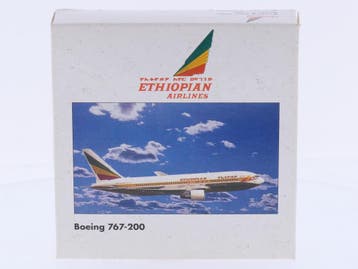 Schaal 1:500 Herpa 504201 Ethiopian Airlines Boeing 767-2..., Hobby en Vrije tijd, Ophalen of Verzenden, Zo goed als nieuw
