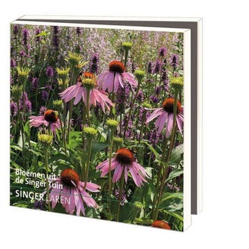 Kaartenmapje met env, vierkant: Tuin, Singer Laren, Ophalen of Verzenden, Gelopen