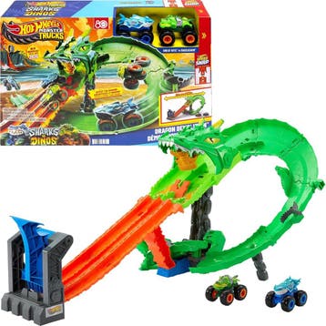 Hot Wheels Monster Trucks Pisteset - Retourdeal 40% KORTING, Ophalen of Verzenden, Zo goed als nieuw, Jongen of Meisje
