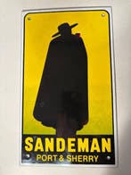SANDEMAN PORT & SHERRY - Emaille bord - Emaille, Metaal, Antiek en Kunst
