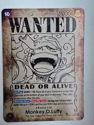 Bandai Card - One Piece - Monkey D. Luffy OP05-119, Nieuw