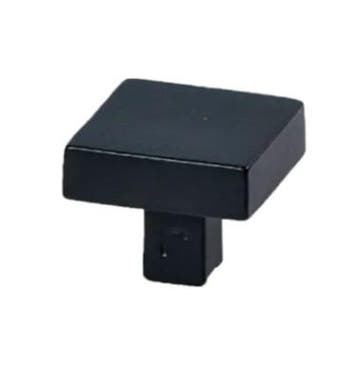 Meubelknop Jolie Carre 30 mm zwart, Verzenden, Nieuw