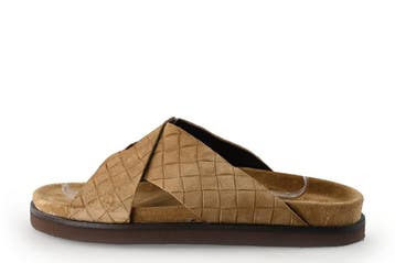 Stefano Lauran Slippers in maat 42 Bruin, Slippers, Bruin, Zo goed als nieuw, Stefano Lauran