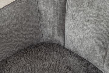 Draaibare Retro Stoel AVIGNON Grijs Chenille Zwart Metalen, Ophalen of Verzenden, Nieuw