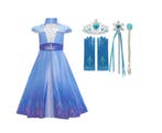 Frozen Elsa prinsessenjurk+accessoires 928,104,110,116 tm152, Ophalen of Verzenden, Nieuw, 122 t/m 128, Meisje